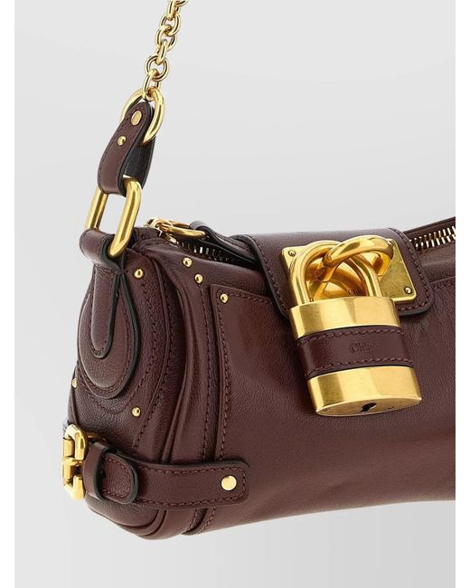 Chloé Brown Paddington Small Leather Shoulder Bag
