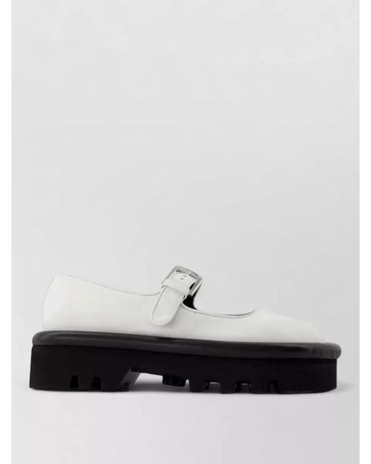 J.W. Anderson White Bumper Chunky Leather Loafers