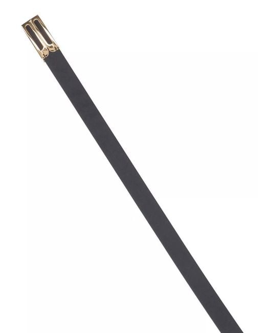 Victoria Beckham White Adjustable Length Slim Design Belts