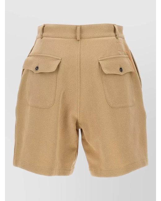 Fortela Natural Jillian Bermuda Shorts Belt Loops Pockets