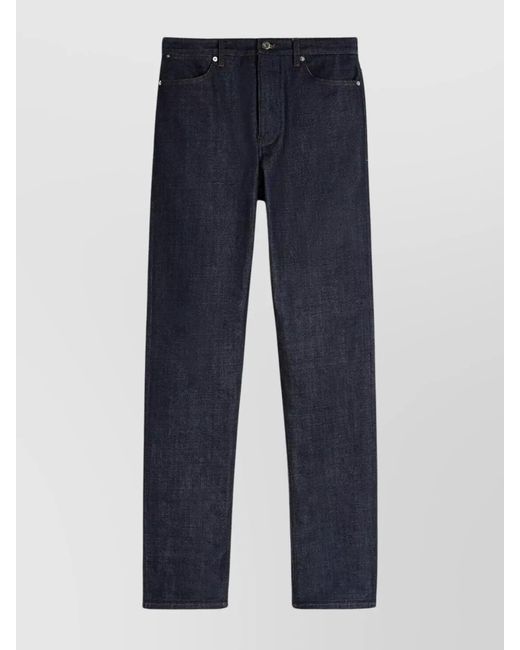 Jil Sander Blue Straight-Leg Trousers for men
