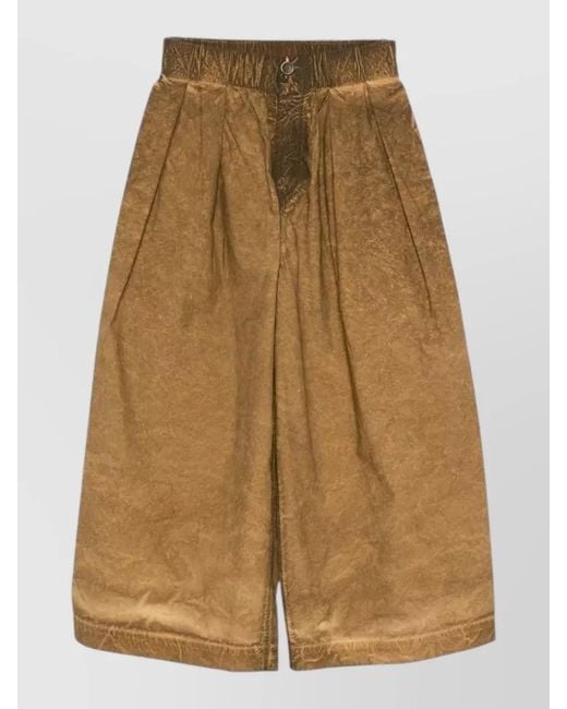 Uma Wang Natural Cotton Wide-Leg Trousers