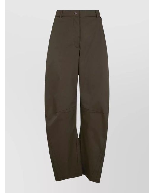 Herno Multicolor Tailored Wide Leg Trousers Back Side Pockets