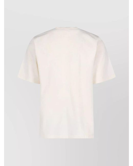 Dolce & Gabbana White Cotton Regular-Fit Short-Sleeve T-Shirt for men