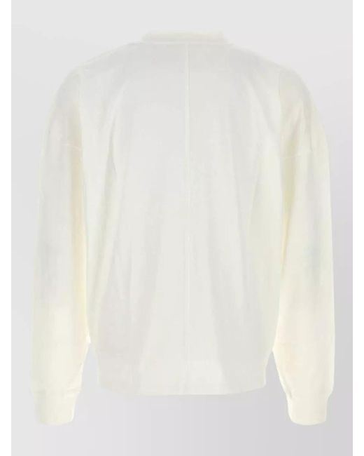 The Row White Dolino Long Sleeve Regular Fit T Shirt for men