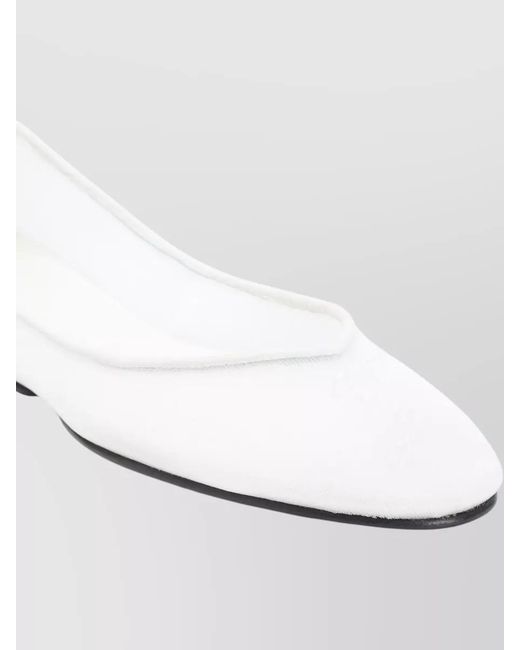 Jacquemus White Mesh Ballerina Shoes