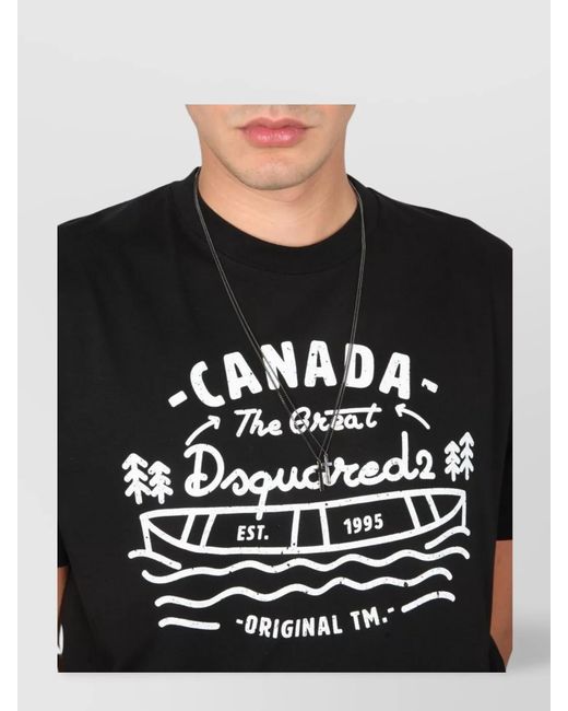DSquared² Multicolor Logo Print T-Shirt for men