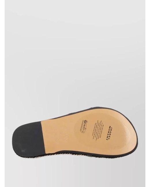 Isabel Marant Multicolor Sandals Braided Straps Flat Sole Open Toe