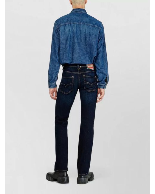 DIESEL Blue 1985 Larkee Straight Leg Denim Trousers for men