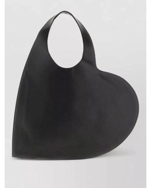 Coperni Black Heart Medium Leather Shoulder Bag