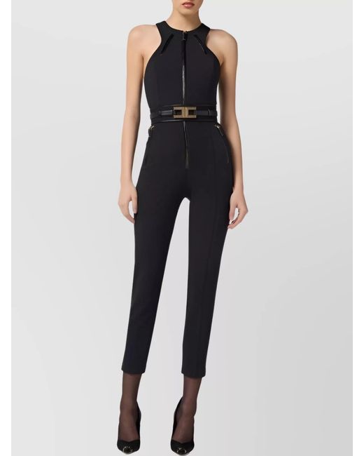 Elisabetta Franchi Blue Jumpsuit