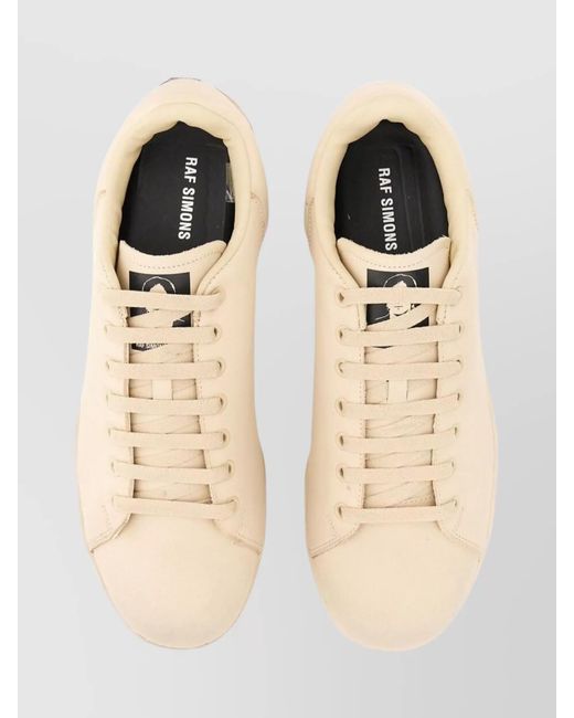 Raf Simons Natural Leather Low-Top Sneakers for men
