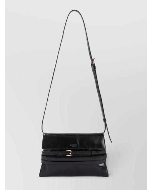 Moschino White Leather Shoulder Bag