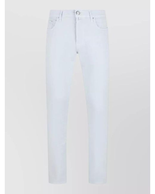 Jacob Cohen White Denim Slim Jeans for men