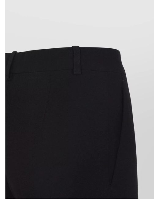 Balenciaga Black Viscose High-Rise Flared Trousers