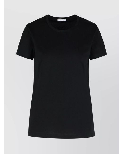 Moncler Black Cotton Short Sleeve T-Shirt
