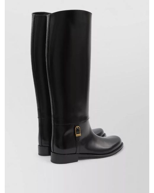 Saint Laurent Black Leather Julia Boots