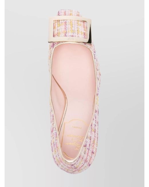 Roger Vivier Pink Knitted Pumps