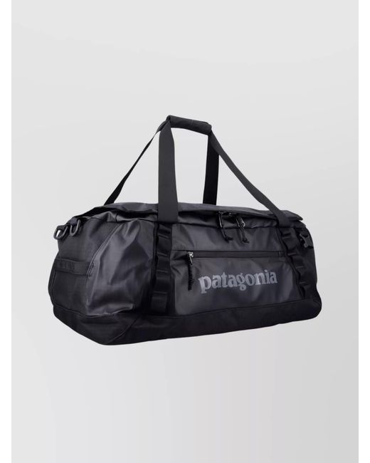 Patagonia Black Recycled Polyester Travel Duffel Bag for men
