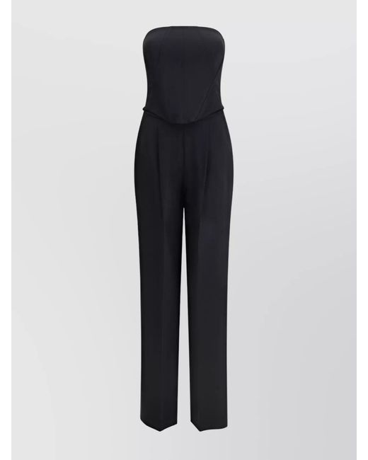 Pinko Blue Strapless Jumpsuit