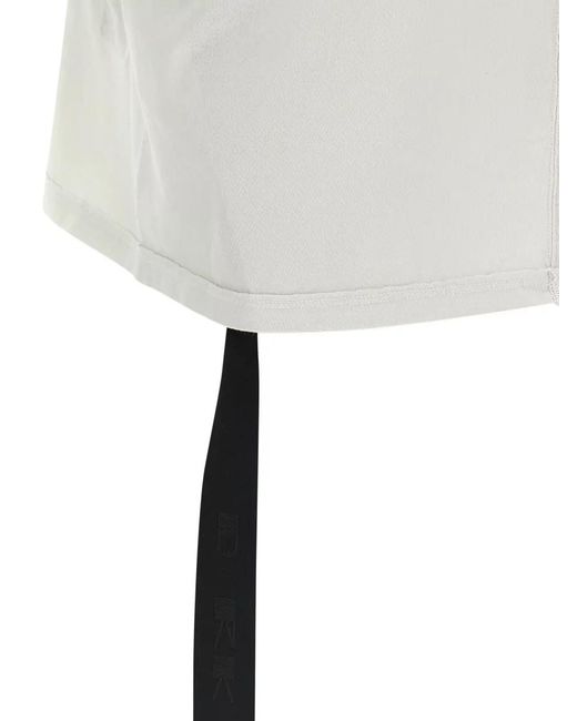Rick Owens White Cropped Cotton Short-Sleeve T-Shirt