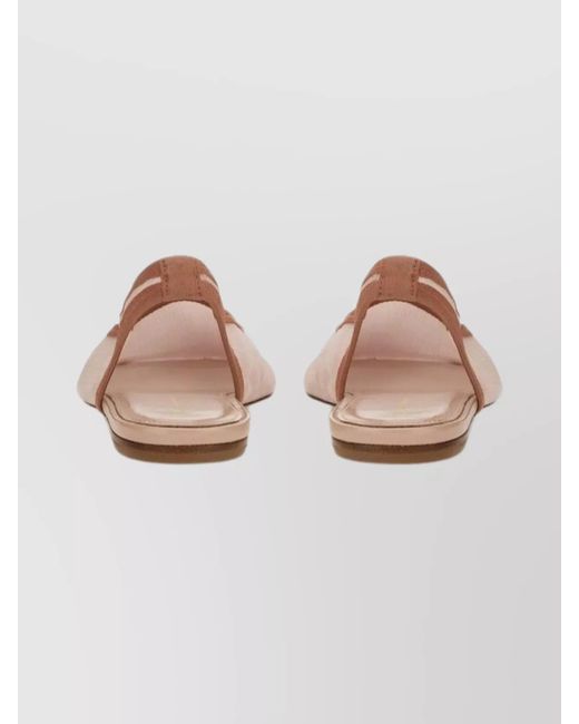 Dries Van Noten Pink Slingback Ballerina Shoes
