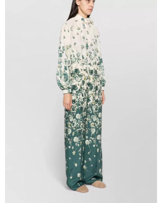 F.R.S For Restless Sleepers Green Floral Print Relaxed Lounge Trousers