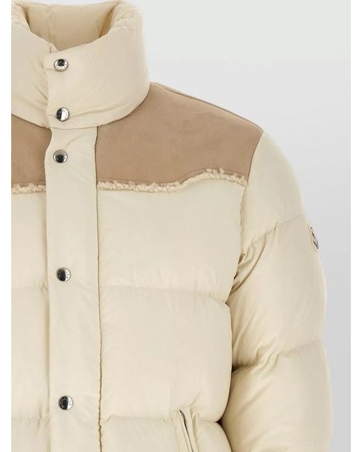 Moncler Natural Verine Down Jacket High Collar Design for men