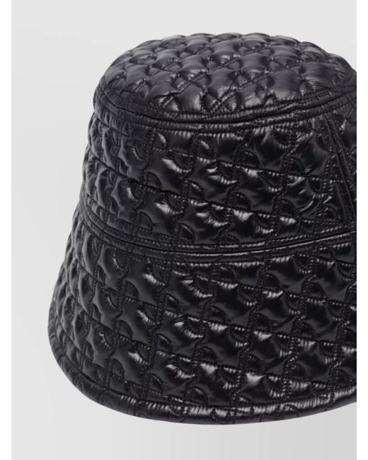 Patou Black Cotton Bucket Hat