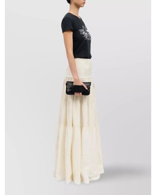 MM6 by Maison Margiela White Japanese Leather Shoulder Bag
