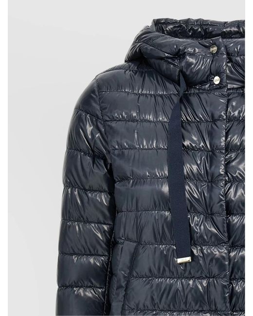 Herno Blue Lightweight Quilted Down Jacket