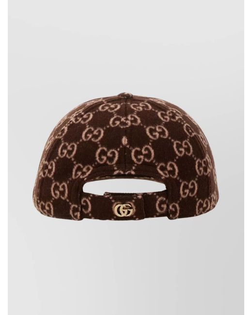 Gucci Brown Wool Baseball Cap