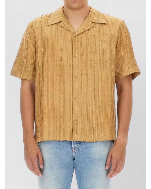 Séfr Blue Dalian Short Sleeve Shirt Chest Pocket for men