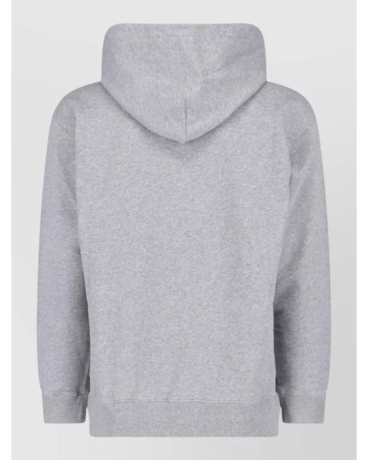 MM6 by Maison Margiela Gray Cotton Hoodie for men