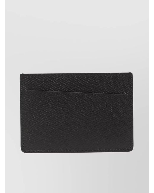 Maison Margiela Black Leather Cardholder for men