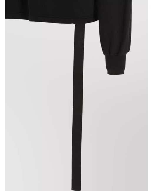 Rick Owens Black Oversized Hooded Jacket for men