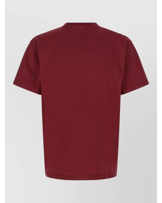 Carhartt Red Pond Corps Logo Crew Neck T Shirt for men