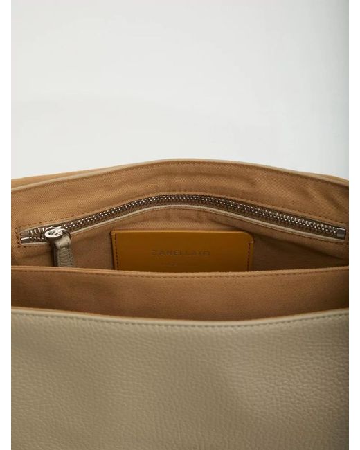 Zanellato Natural Daily S Shoulder Bag Grained Calfskin