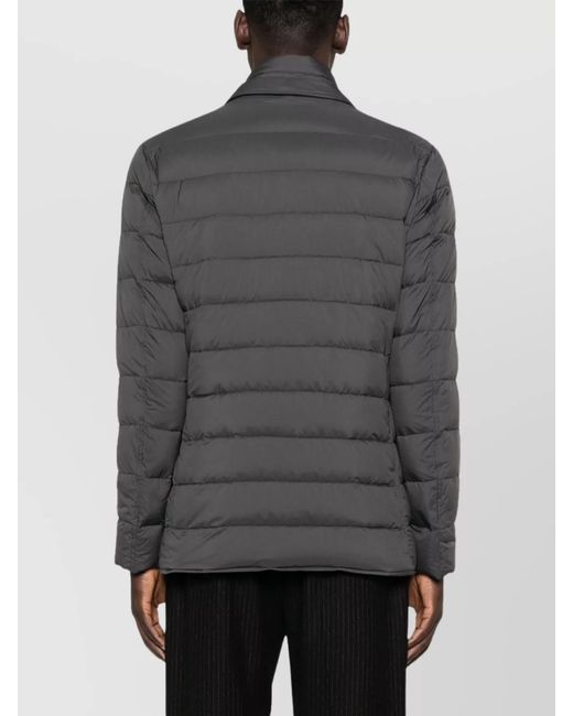 Herno Gray Versatile Jacket With Front Flap Pockets for men