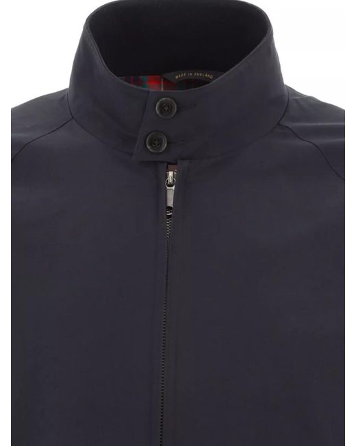 Baracuta Blue Cotton Blend Harrington Jacket for men