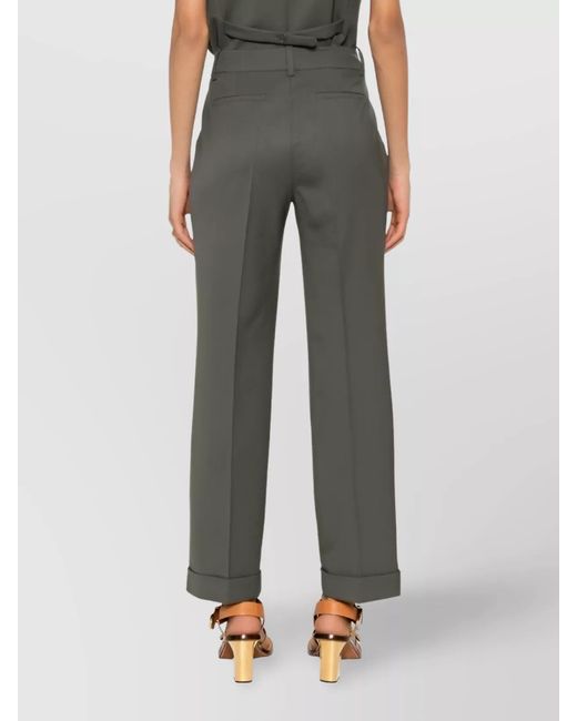 P.A.R.O.S.H. Gray Wool Slim-Fit Tailored Trousers