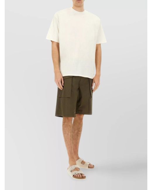 Aspesi Green Lou Cargo Shorts for men