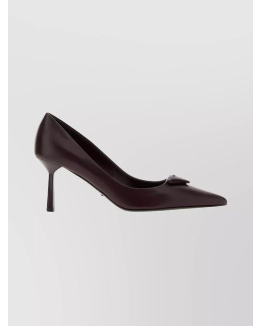 Prada Multicolor Leather Stiletto Pumps Pointed Toe