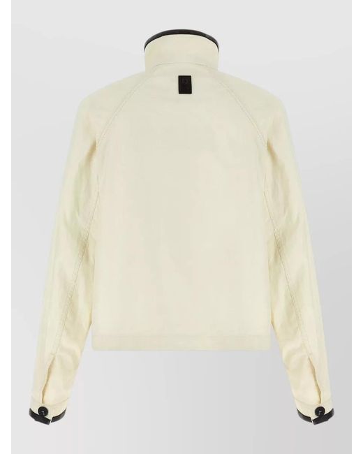 Ferragamo Natural Linen Short Jacket