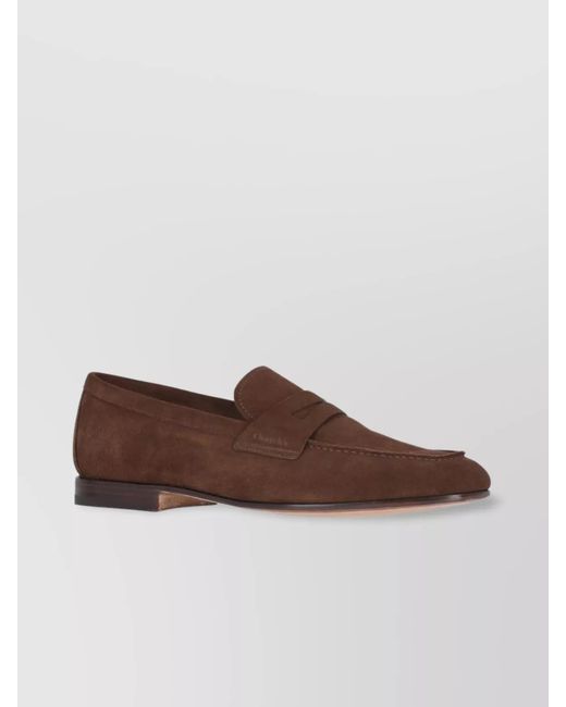 Church's Brown Suede Loafers for men
