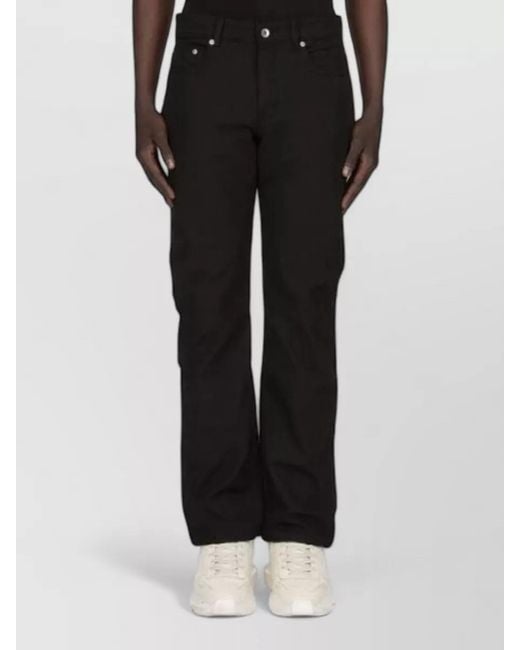 Rick Owens Black Drkshdw Straight Leg Denim Five Pocket for men