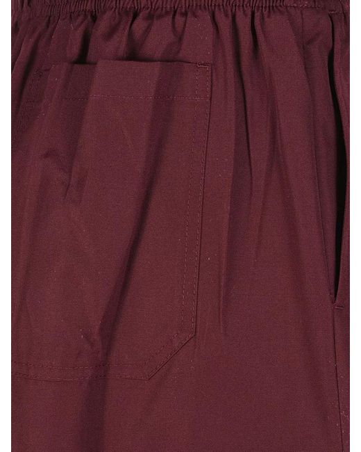 Prada Purple Poplin Skirt Featuring Back And Front Pockets
