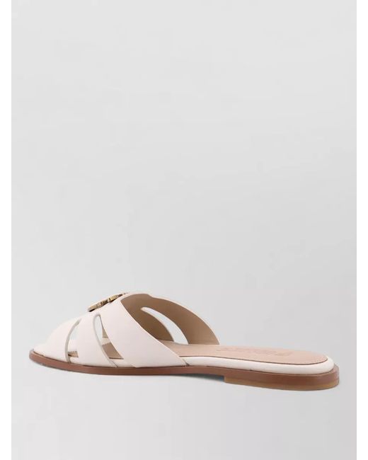 Pinko Multicolor Leather Slides