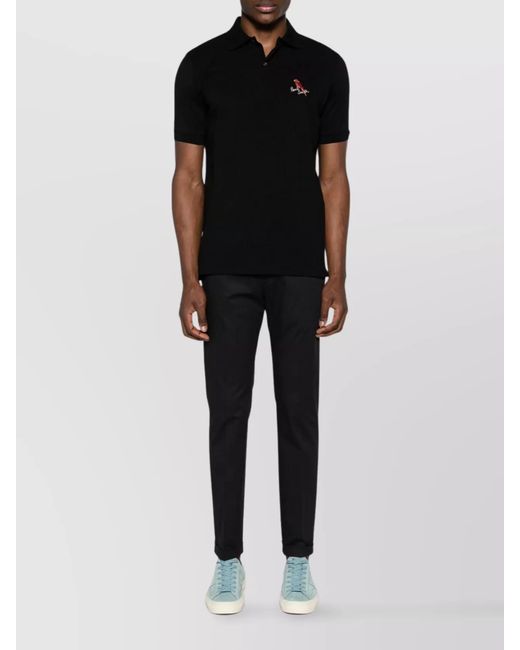 Paul Smith Black Straight-Leg Trousers for men