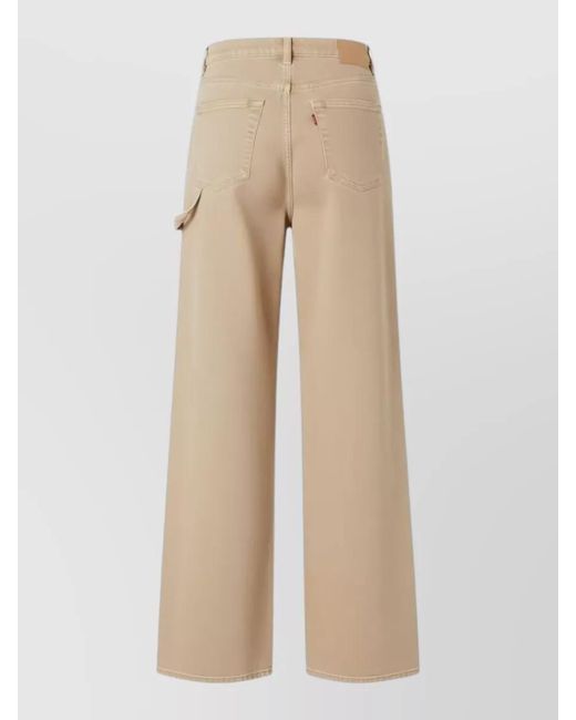 Pinko Natural Wide-Leg Jeans